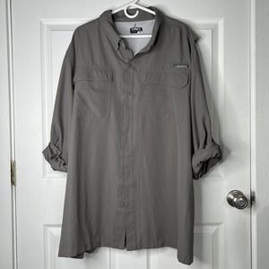Habit Outdoor Shirt 3XL Men's Fishing Casual Long Sleeve Button Solar Factor